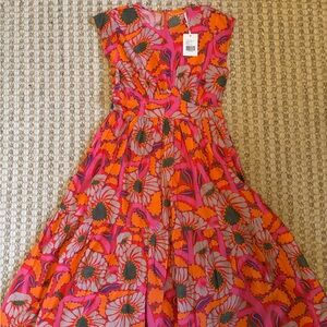 Vibrant Floral Midi Dress